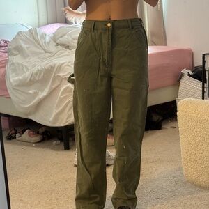Olive Green Cargo Pants